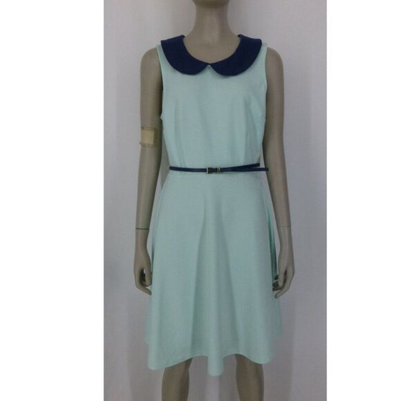 Fervour Minty Green Belted Dress - Picture 4 of 14